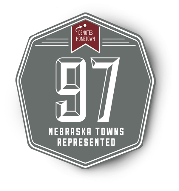 97 Nebraska Towns Represented
