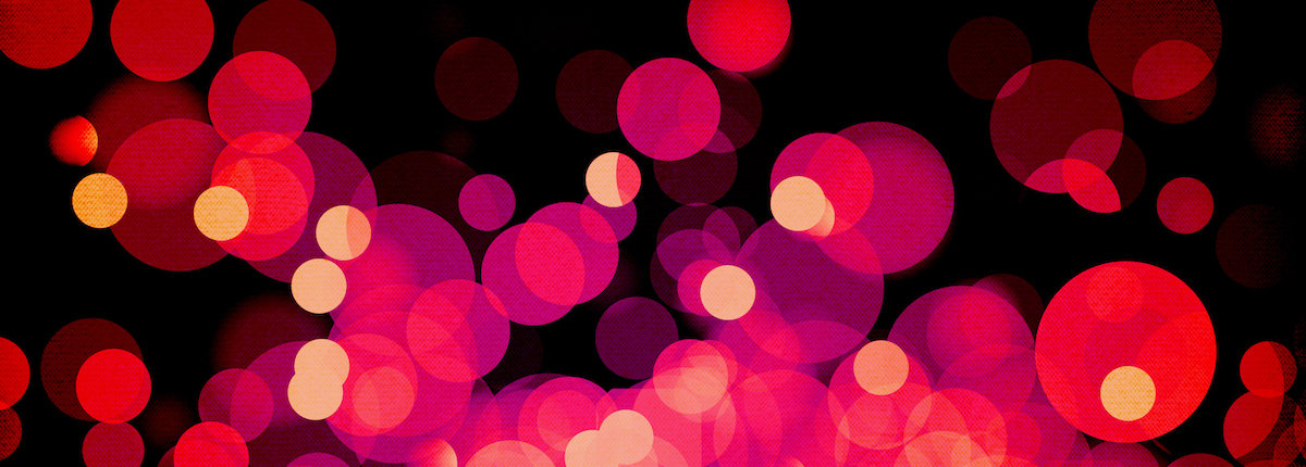 black background with red bokeh lights